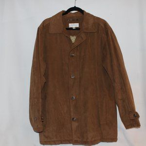 Cutter & Buck Men’s M Brown Suede feel Jacket Coat